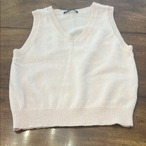 Brandy Melville Light Pink Knit Sweater Vest